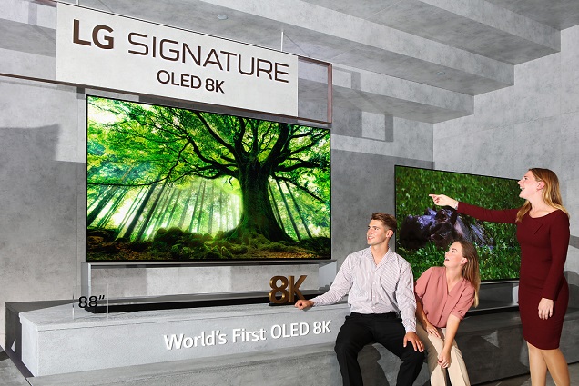 على هامش صالون " IFA 2019 " : LG تعلن عن إطلاق أجهزة التلفاز الأولى في العالم " 8K OLED " ومجموعة واسعة من شاشات الألعاب